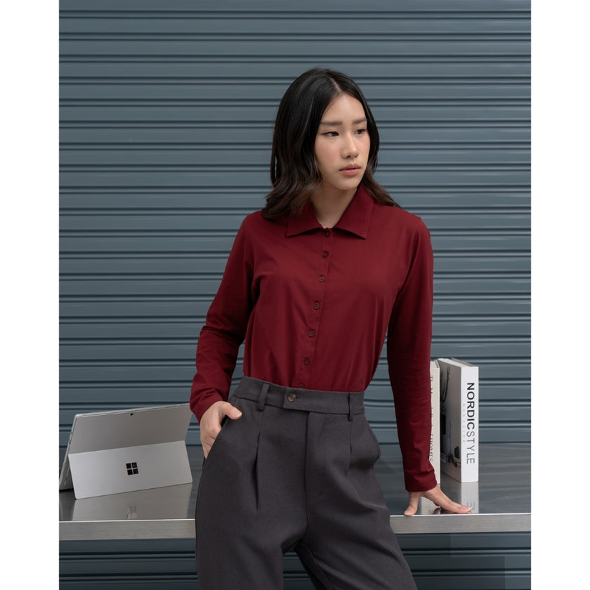 Nomitee's Kimora Top Atasan Wanita Lengan Panjang