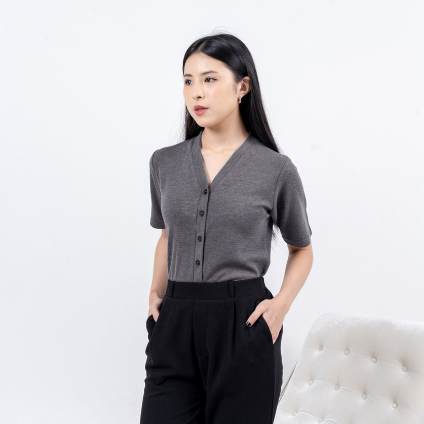 Nomitee's Neysa Top Atasan Wanita Lengan Pendek