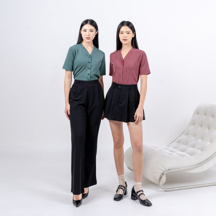 Nomitee's Neysa Top Atasan Wanita Lengan Pendek