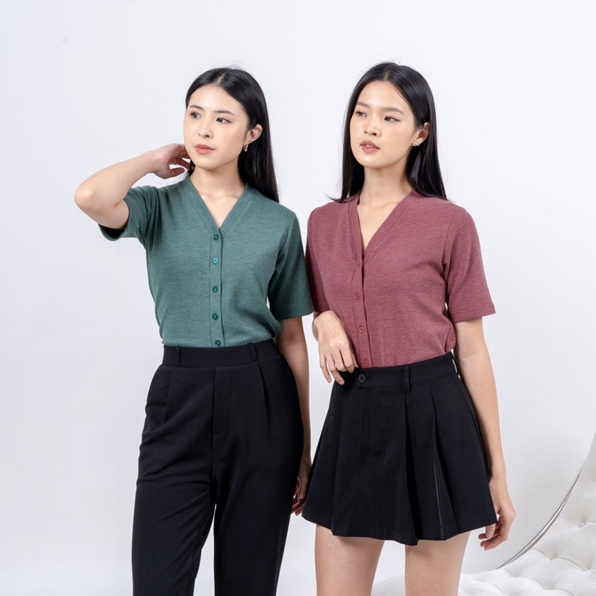 Nomitee's Neysa Top Atasan Wanita Lengan Pendek