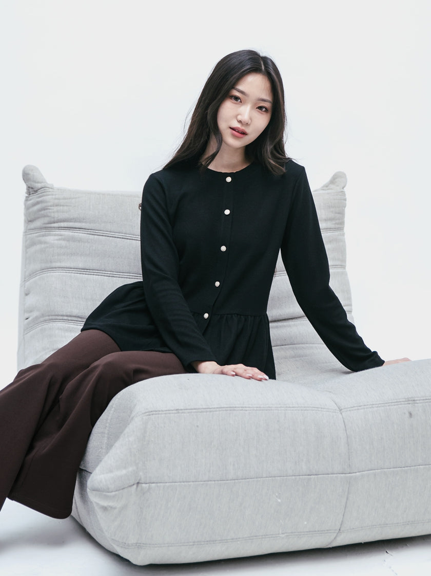 Nomitee's Laurent Top Atasan Wanita Lengan Panjang