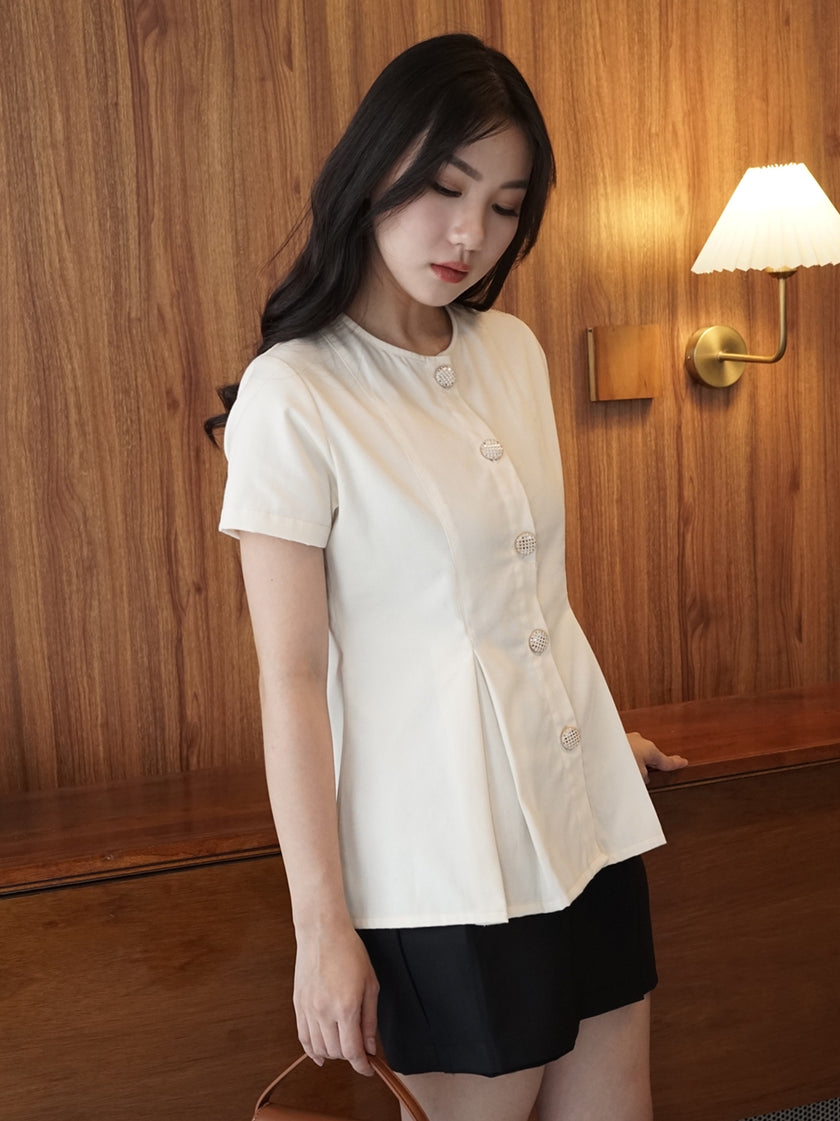 Nomitee's Hellen Top Atasan Wanita Lengan Pendek