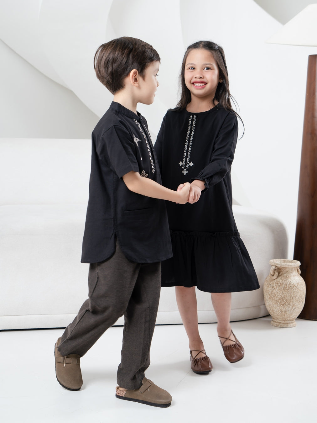 Nomitee's X Russ Zahra Dress Kids / Dress Anak Lengan Panjang