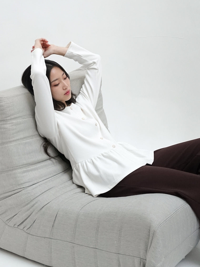 Nomitee's Laurent Top Atasan Wanita Lengan Panjang