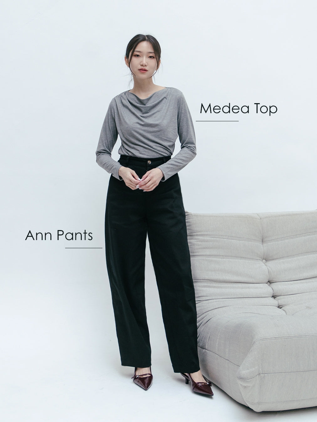 Nomitee's Medea Top Atasan Wanita Lengan Panjang