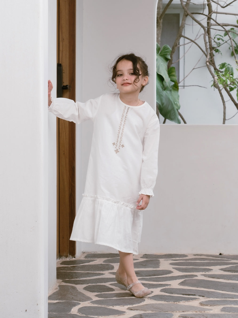 Nomitee's X Russ Zahra Dress Kids / Dress Anak Lengan Panjang