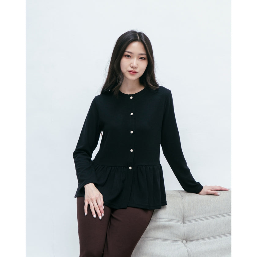 Nomitee's Laurent Top Atasan Wanita Lengan Panjang