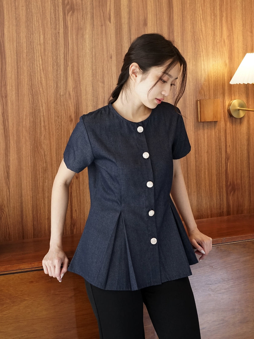 Nomitee's Hellen Top Atasan Wanita Lengan Pendek