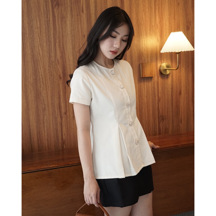 Nomitee's Hellen Top Atasan Wanita Lengan Pendek