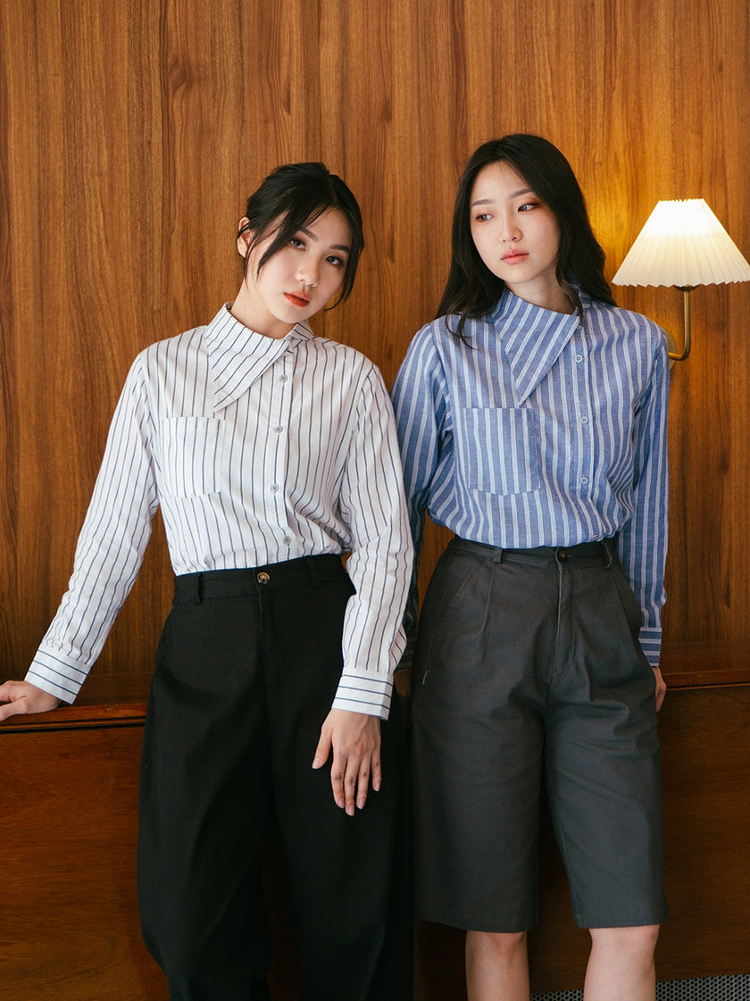 Nomitee's Mavis Shirt Atasan Wanita Lengan Panjang