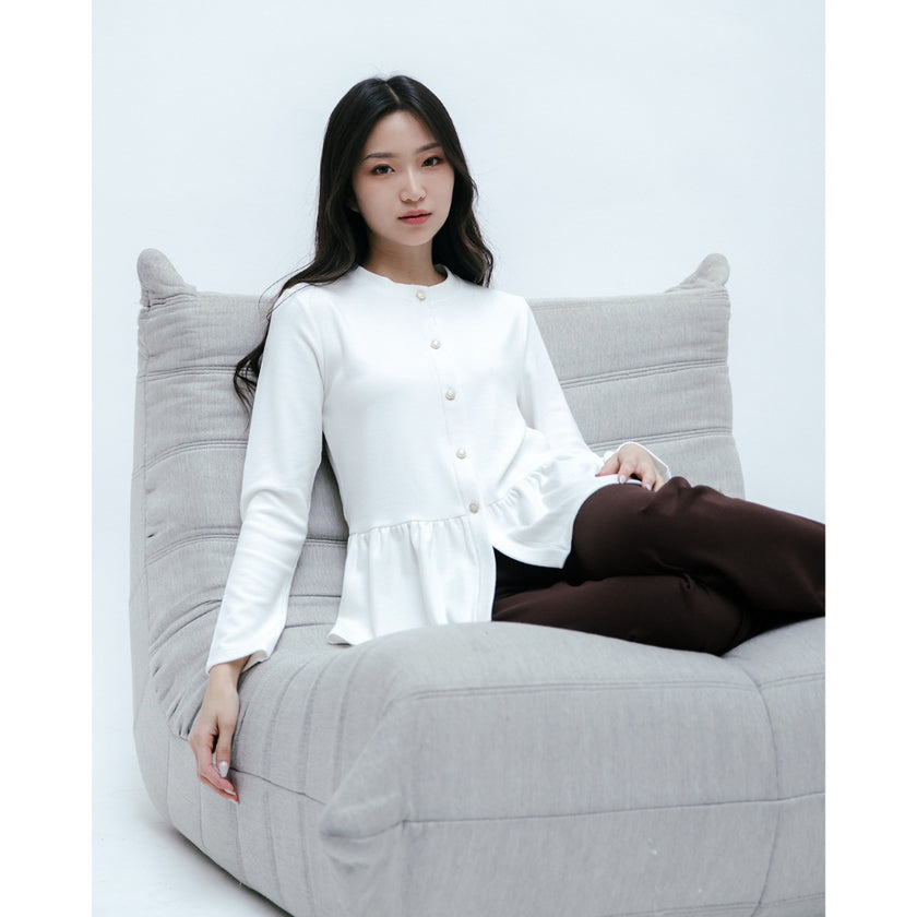 Nomitee's Laurent Top Atasan Wanita Lengan Panjang