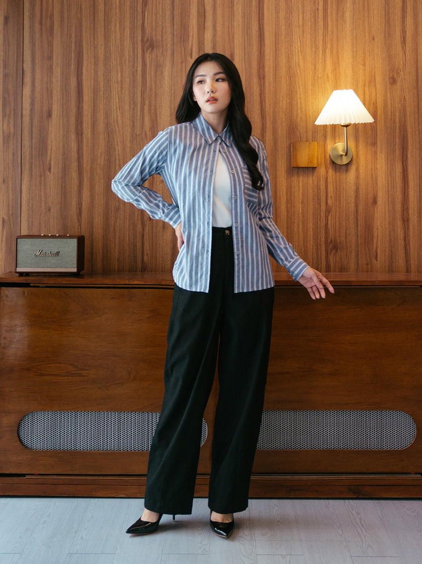 Nomitee's Arden Shirt Atasan Wanita Lengan Panjang