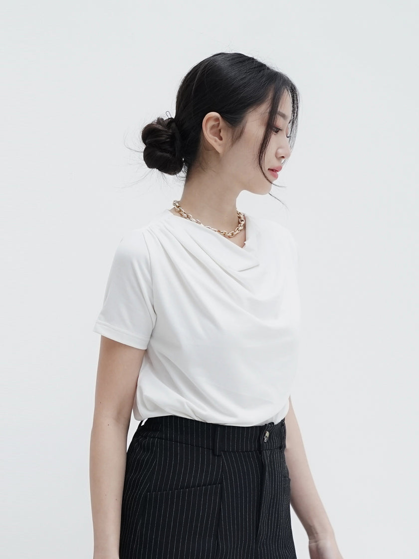 Nomitee's Augusta Top Atasan Wanita Lengan Pendek