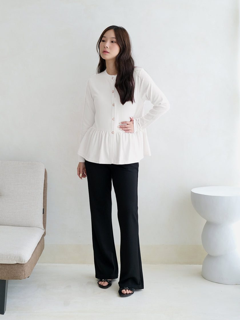 Nomitee's Laurent Top Atasan Wanita Lengan Panjang