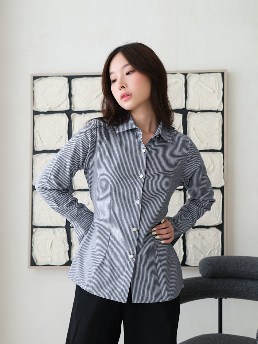 Nomitee's Rein Shirt Atasan Wanita Lengan Panjang