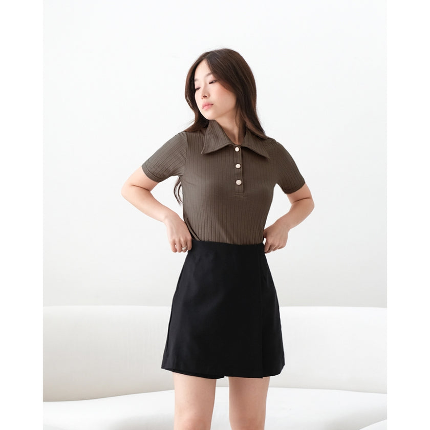 Nomitee's Greta Top Atasan Wanita Lengan Pendek