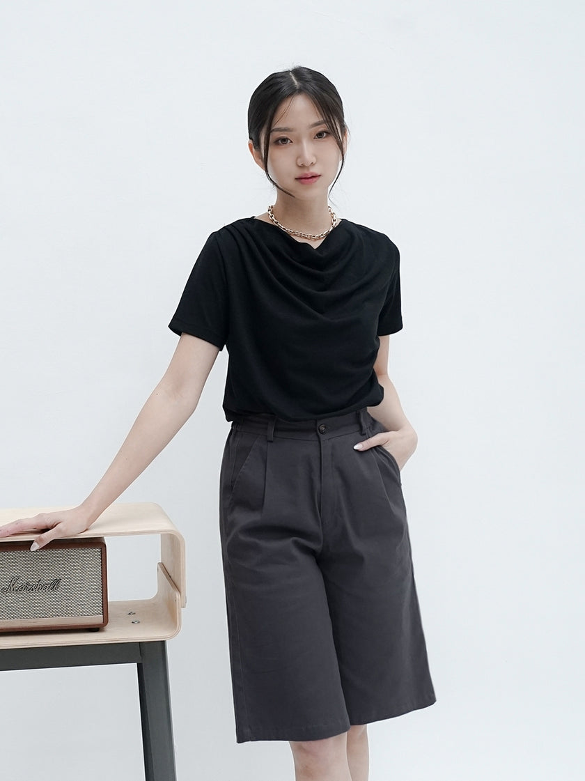 Nomitee's Augusta Top Atasan Wanita Lengan Pendek