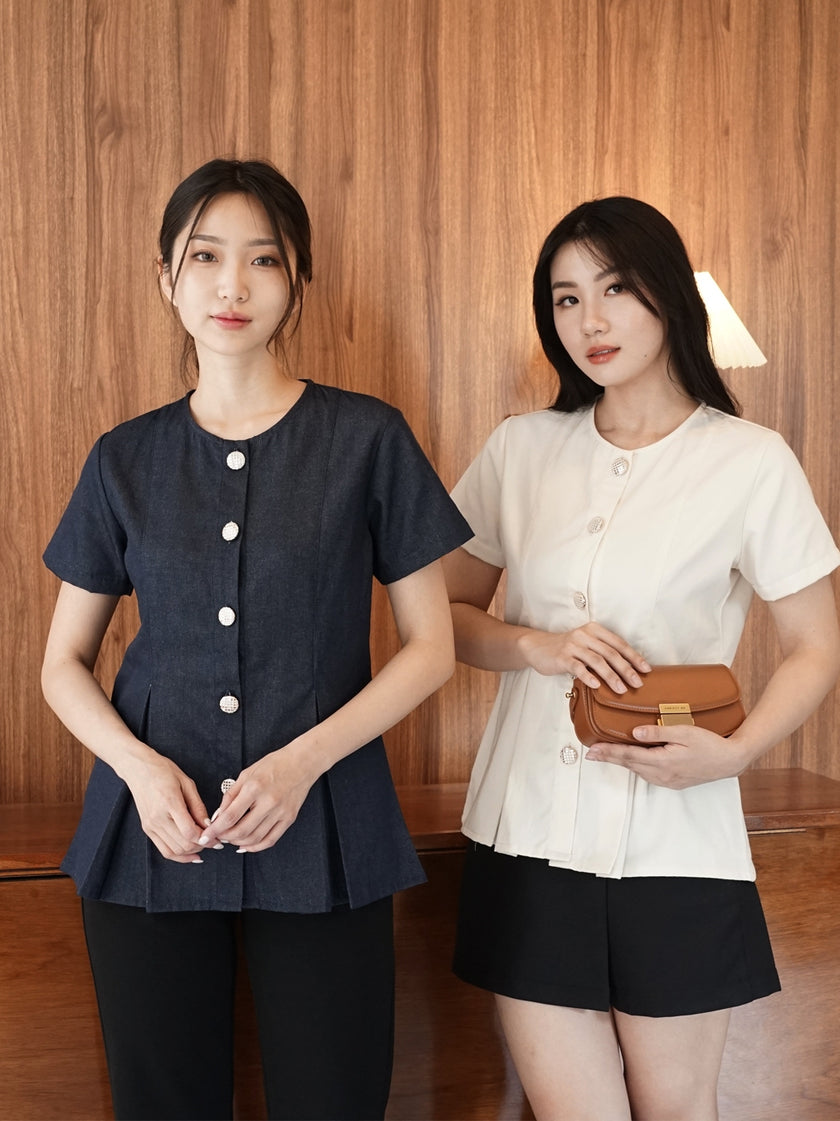 Nomitee's Hellen Top Atasan Wanita Lengan Pendek