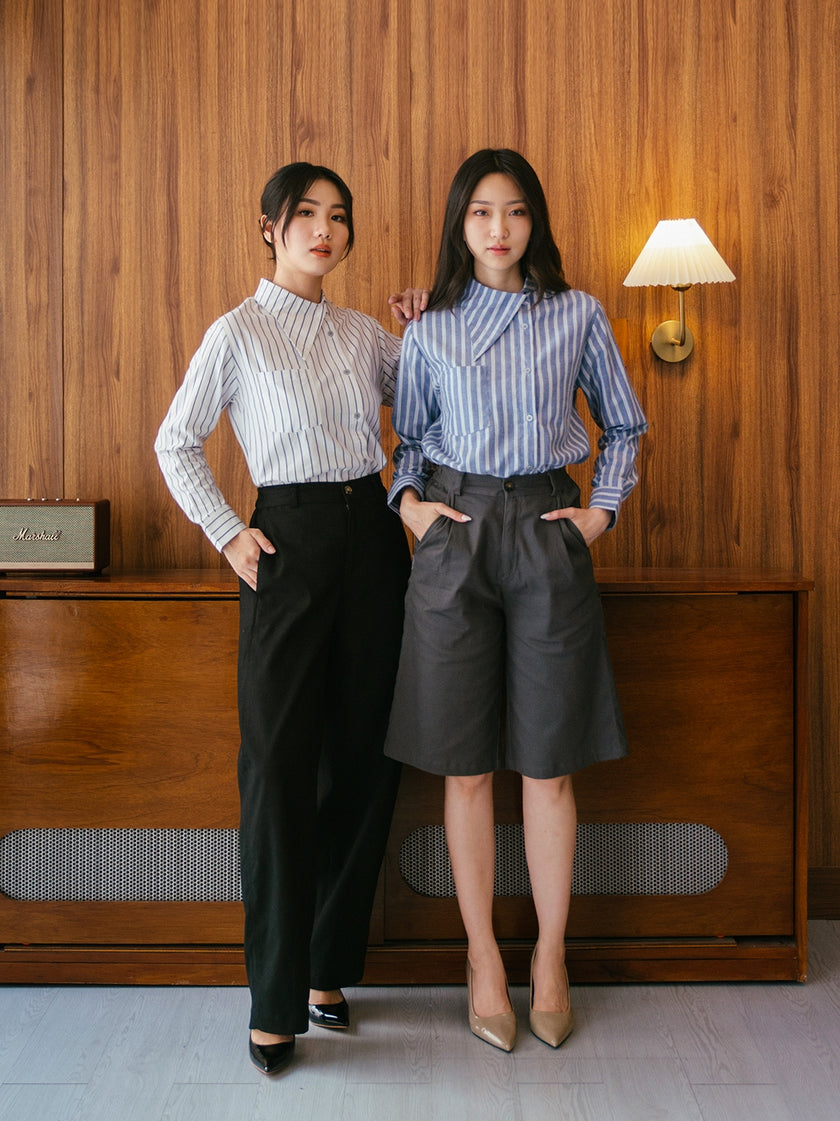 Nomitee's Mavis Shirt Atasan Wanita Lengan Panjang