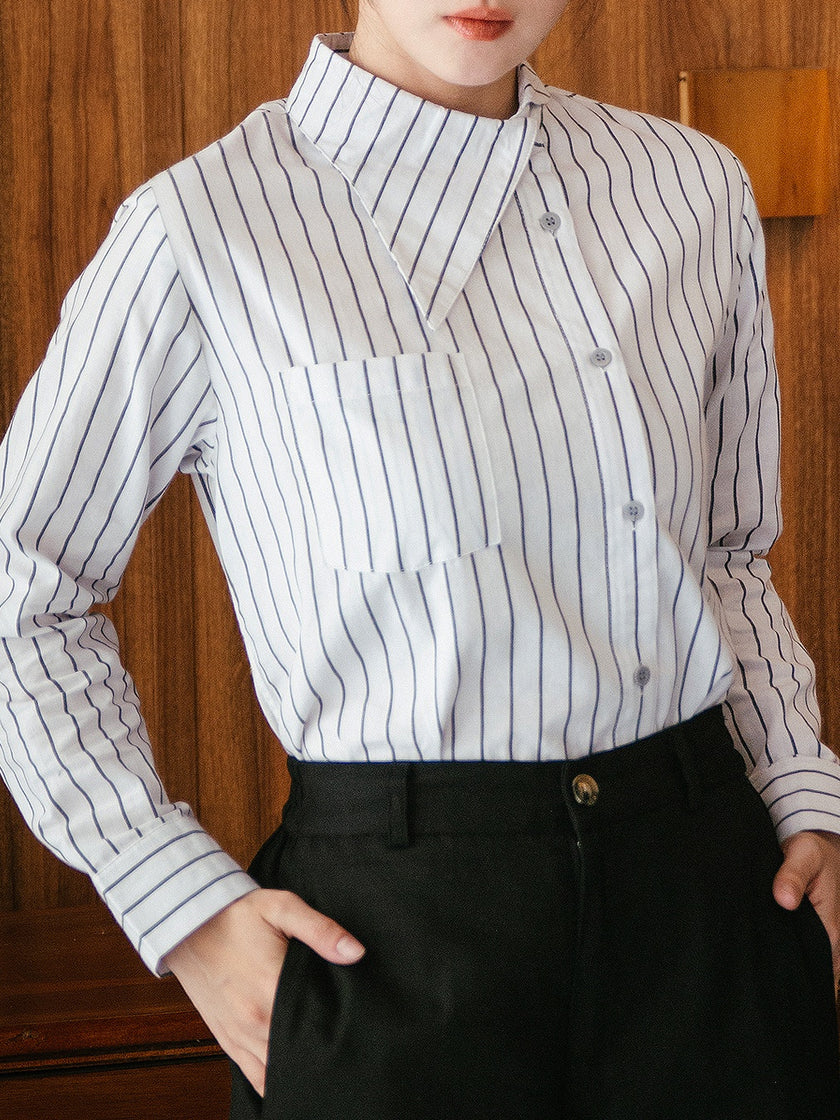 Nomitee's Mavis Shirt Atasan Wanita Lengan Panjang