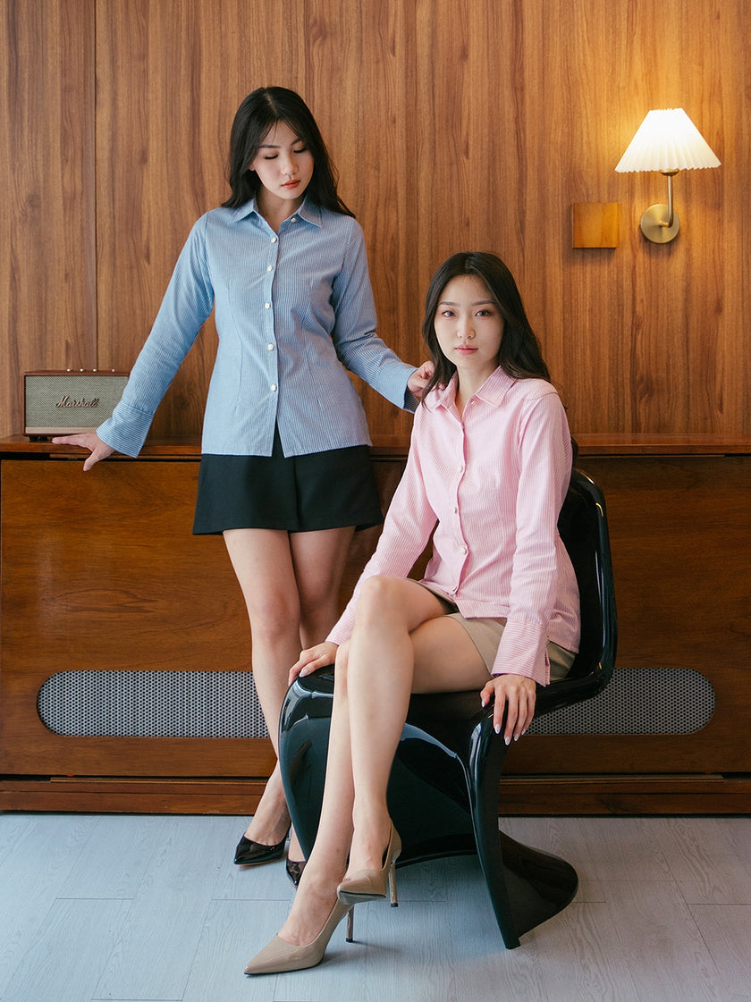 Nomitee's Rein Shirt Atasan Wanita Lengan Panjang