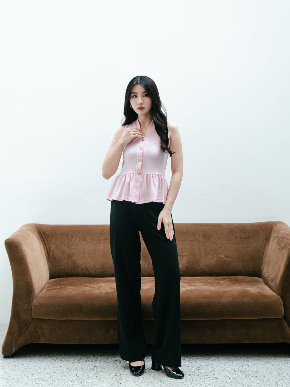 Nomitee's Genova Top Atasan Wanita Tanpa Lengan