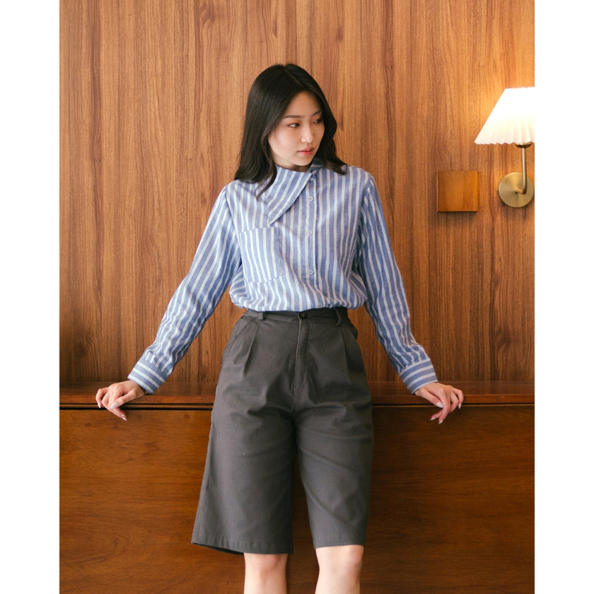 Nomitee's Mavis Shirt Atasan Wanita Lengan Panjang