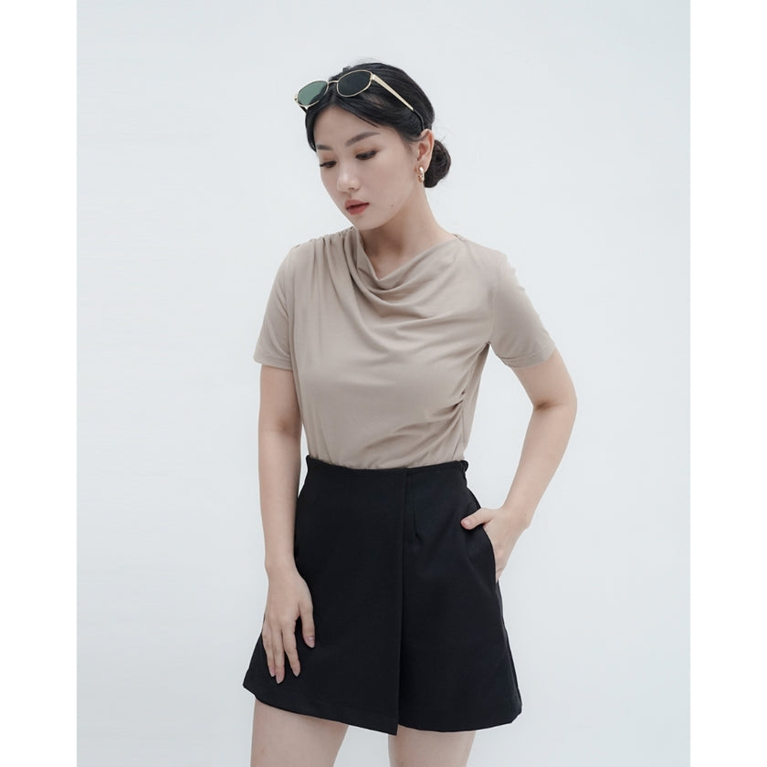 Nomitee's Augusta Top Atasan Wanita Lengan Pendek