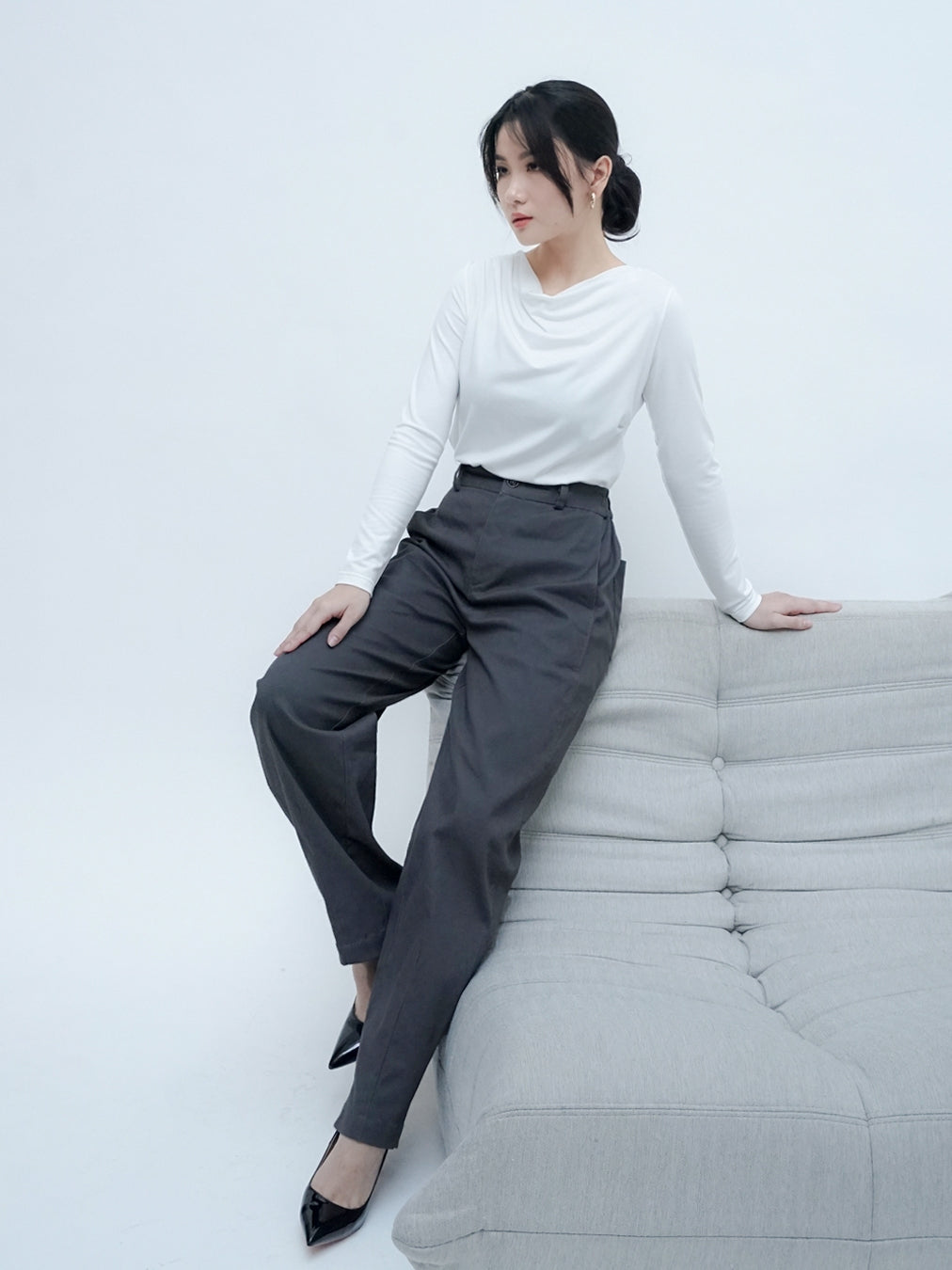Nomitee's Medea Top Atasan Wanita Lengan Panjang