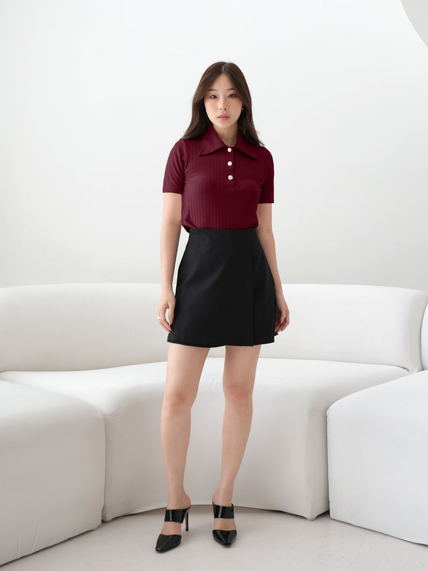 Nomitee's Greta Top Atasan Wanita Lengan Pendek