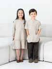 Nomitee's X Russ Zahra Dress Kids / Dress Anak Lengan Panjang