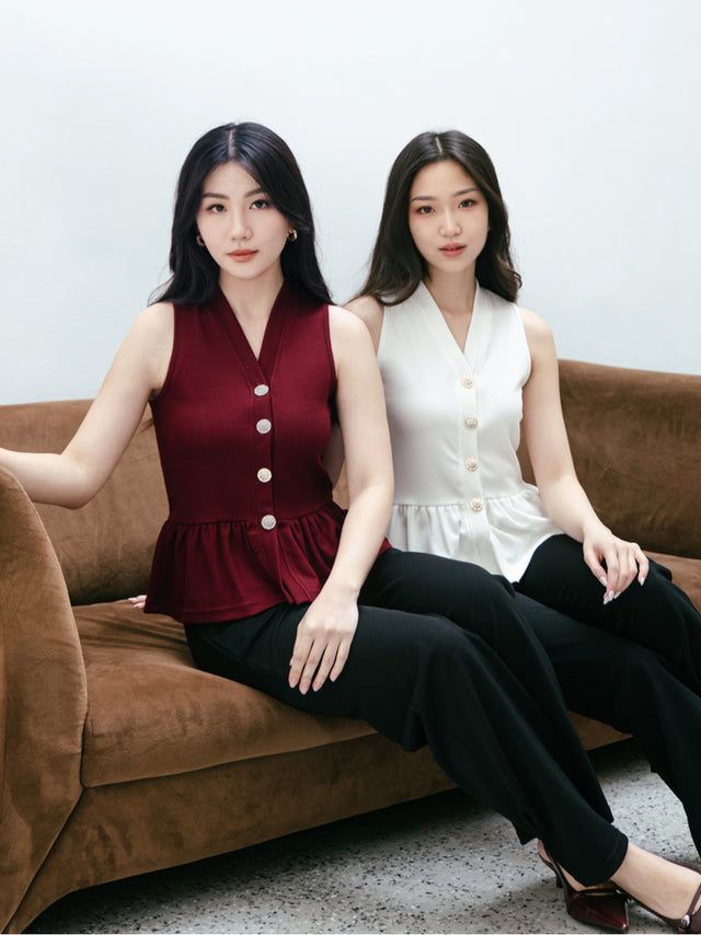 Nomitee's Genova Top Atasan Wanita Tanpa Lengan