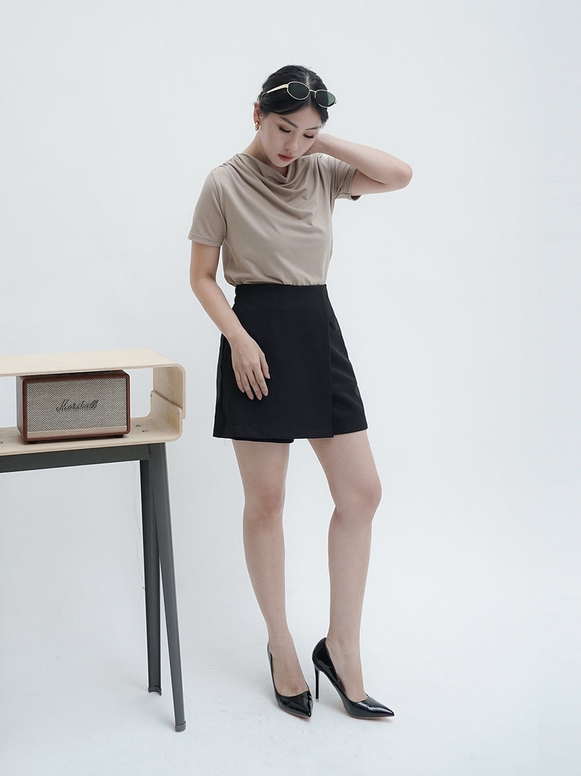 Nomitee's Augusta Top Atasan Wanita Lengan Pendek