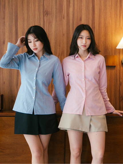 Nomitee's Rein Shirt Atasan Wanita Lengan Panjang