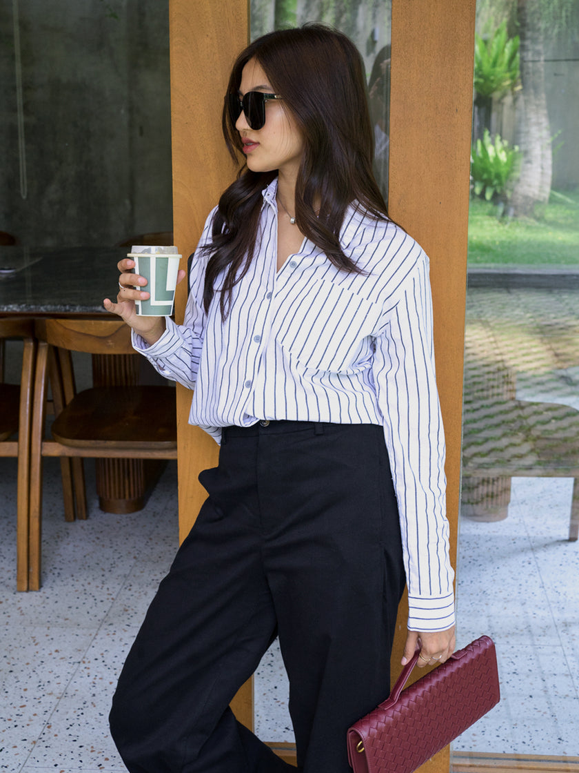 Nomitee's Arden Shirt Atasan Wanita Lengan Panjang