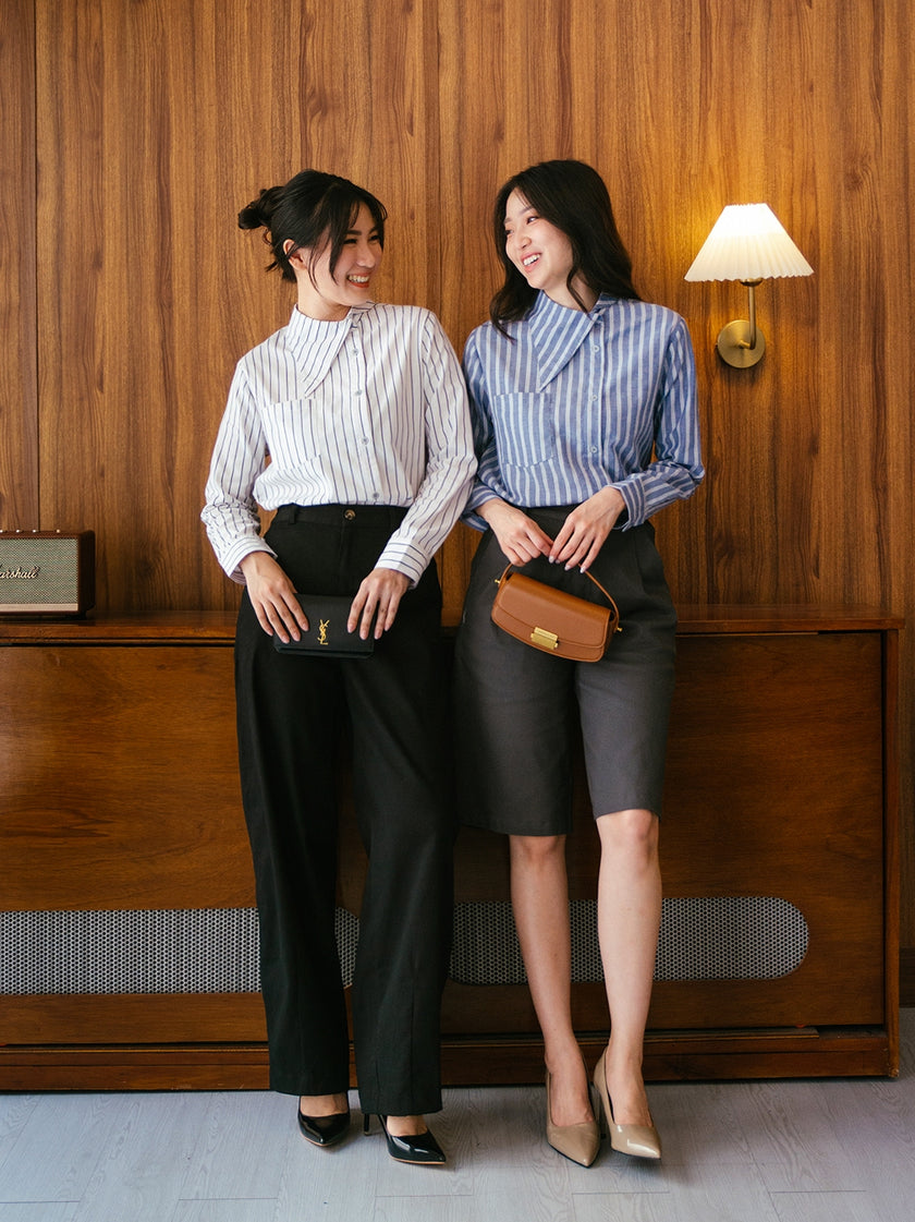 Nomitee's Mavis Shirt Atasan Wanita Lengan Panjang