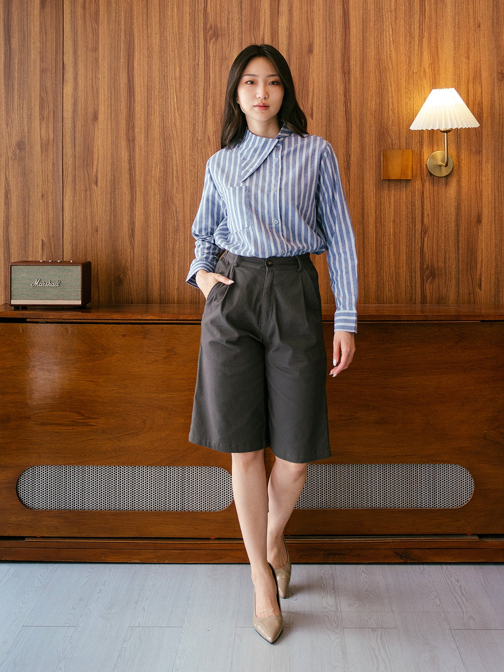 Nomitee's Mavis Shirt Atasan Wanita Lengan Panjang