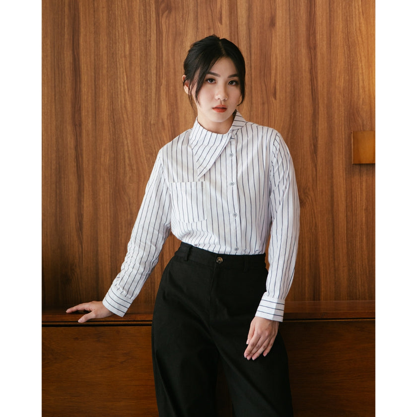 Nomitee's Mavis Shirt Atasan Wanita Lengan Panjang