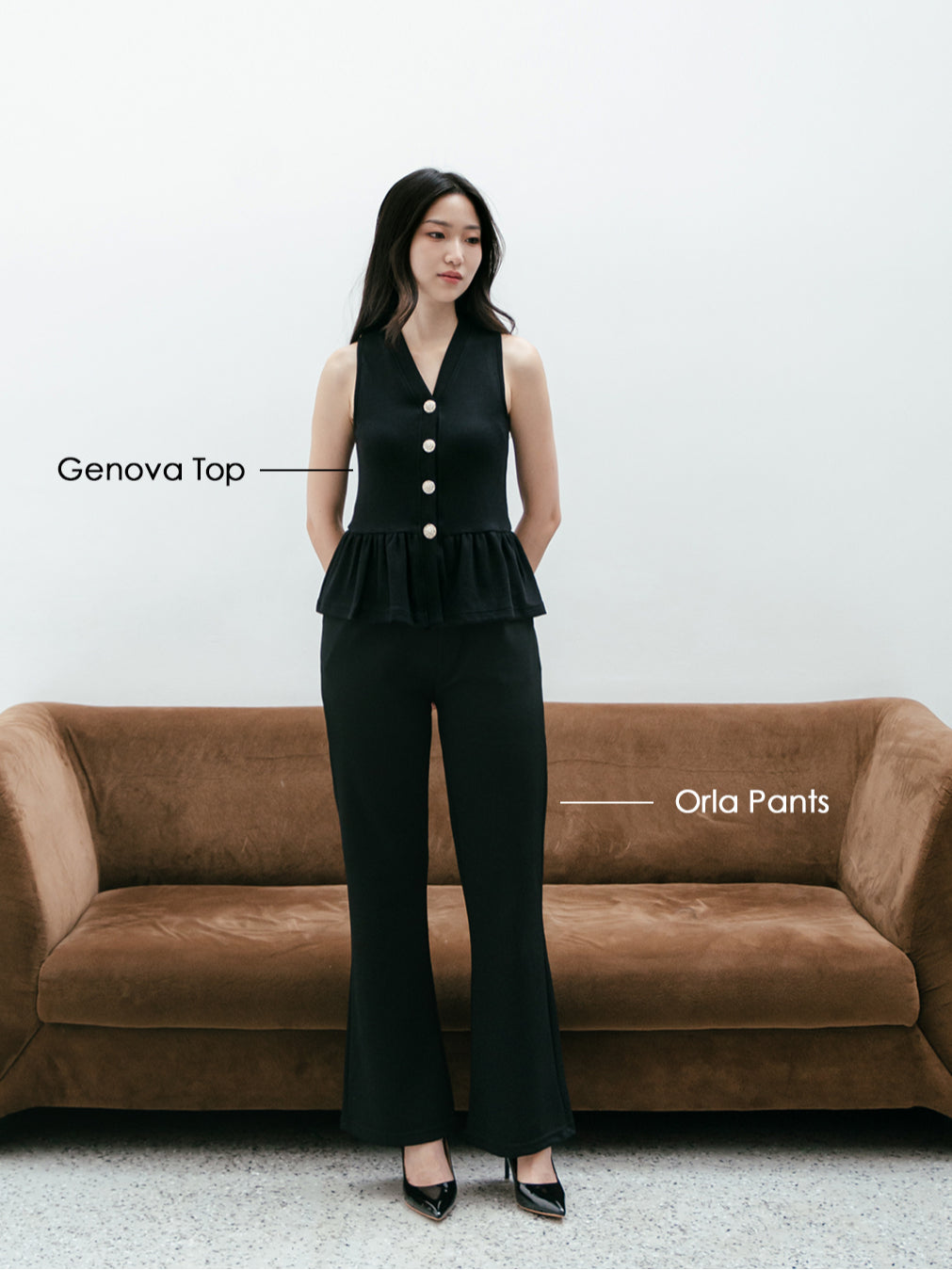 Nomitee's Genova Top Atasan Wanita Tanpa Lengan