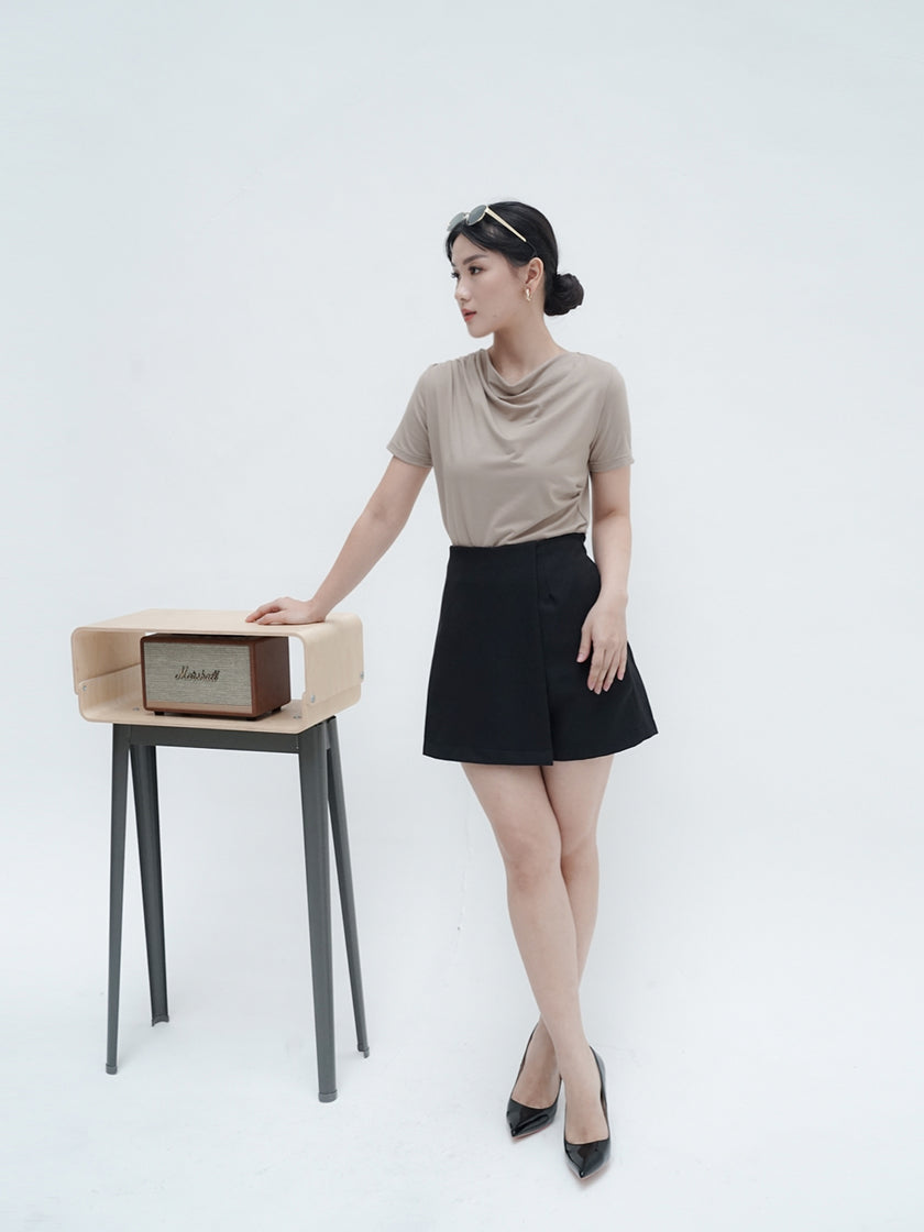 Nomitee's Augusta Top Atasan Wanita Lengan Pendek