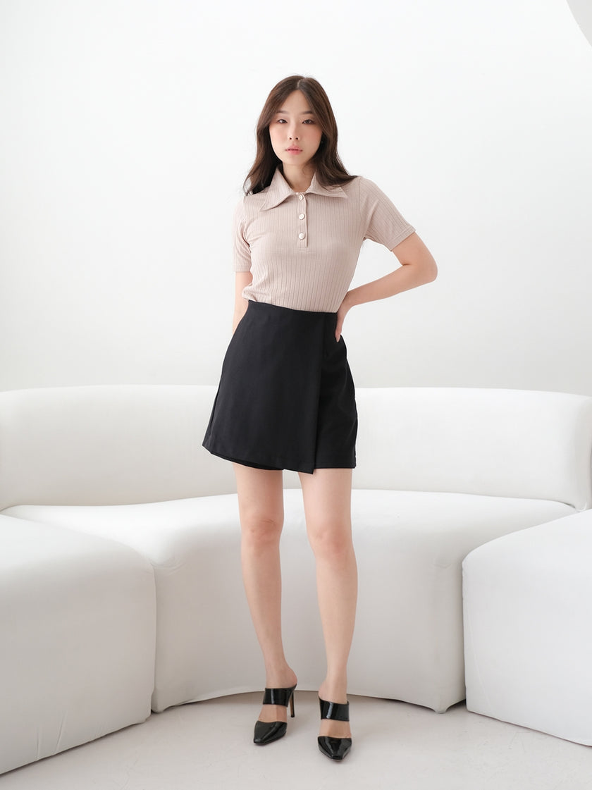 Nomitee's Greta Top Atasan Wanita Lengan Pendek