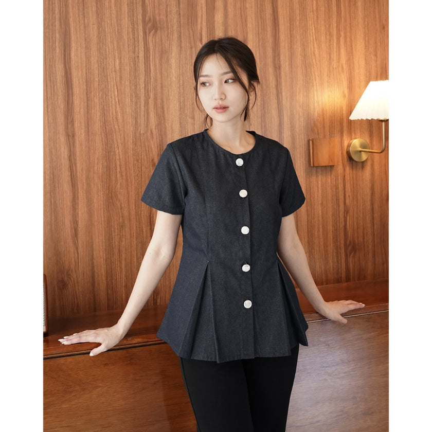 Nomitee's Hellen Top Atasan Wanita Lengan Pendek