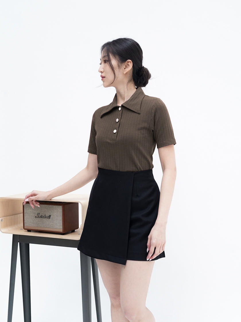 Nomitee's Greta Top Atasan Wanita Lengan Pendek