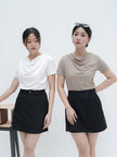 Nomitee's Augusta Top Atasan Wanita Lengan Pendek