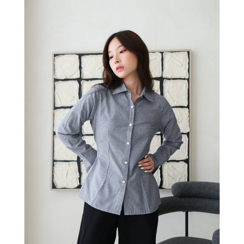 Nomitee's Rein Shirt Atasan Wanita Lengan Panjang