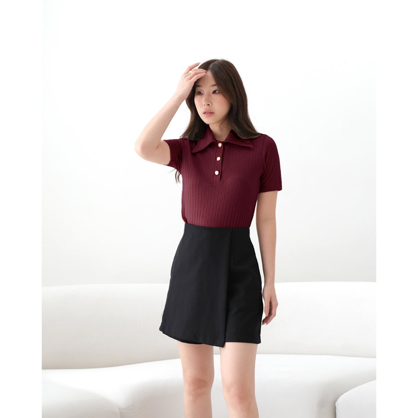 Nomitee's Greta Top Atasan Wanita Lengan Pendek