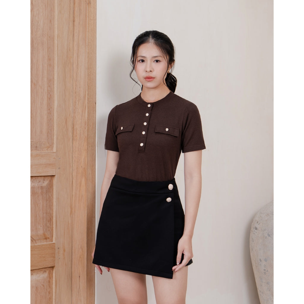 Nomitee's Eris Top Atasan Wanita Lengan Pendek