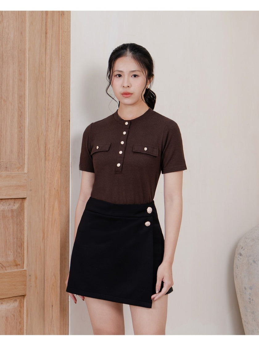 Nomitee's Eris Top Atasan Wanita Lengan Pendek