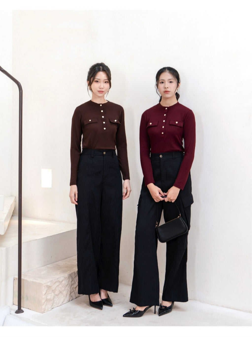 Nomitee's Maeva Top Atasan Wanita Lengan Panjang