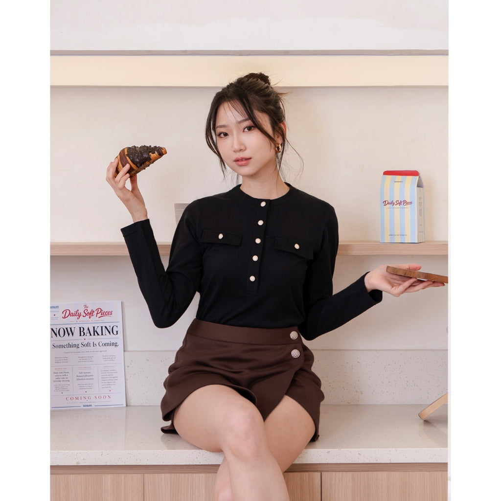 Nomitee's Maeva Top Atasan Wanita Lengan Panjang
